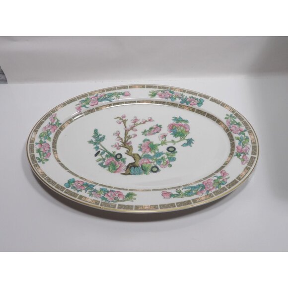 Syracuse China Indian Tree Oval Serving Platter Floral Design 14 Inches Vintage - Picture 5 of 14